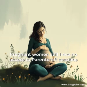 Artistic representation for Pregnant women still have no access to Parentcraft sessions