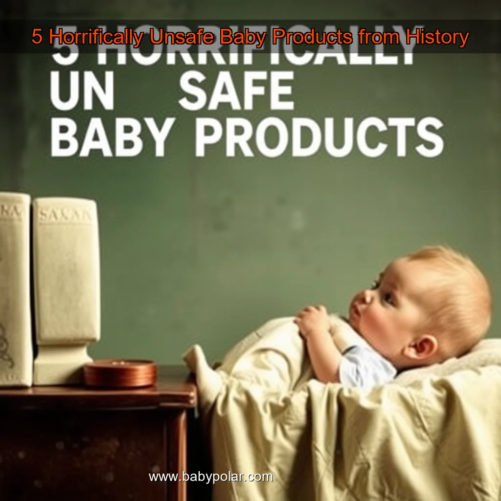 Artistic representation for 5 Horrifically Unsafe Baby Products from History