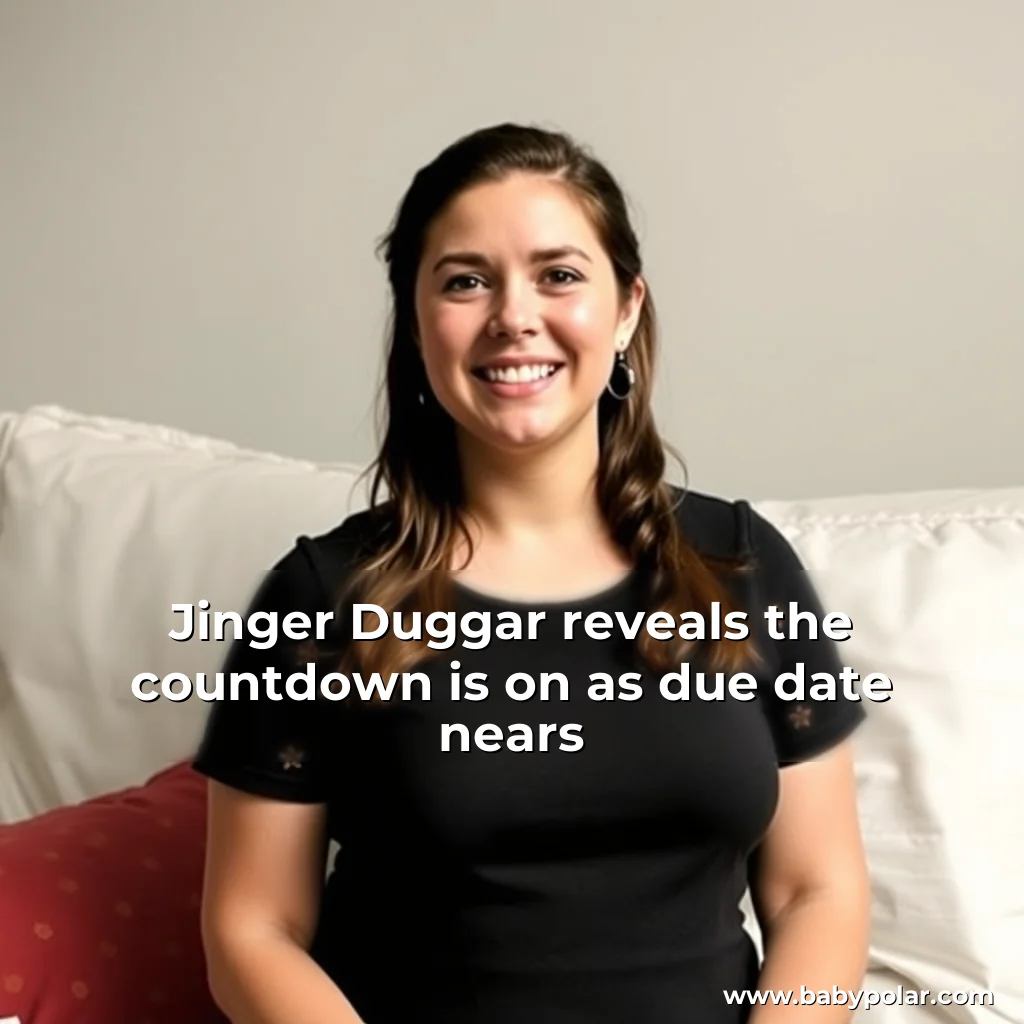 Artistic representation for Jinger Duggar reveals the countdown is on as due date nears