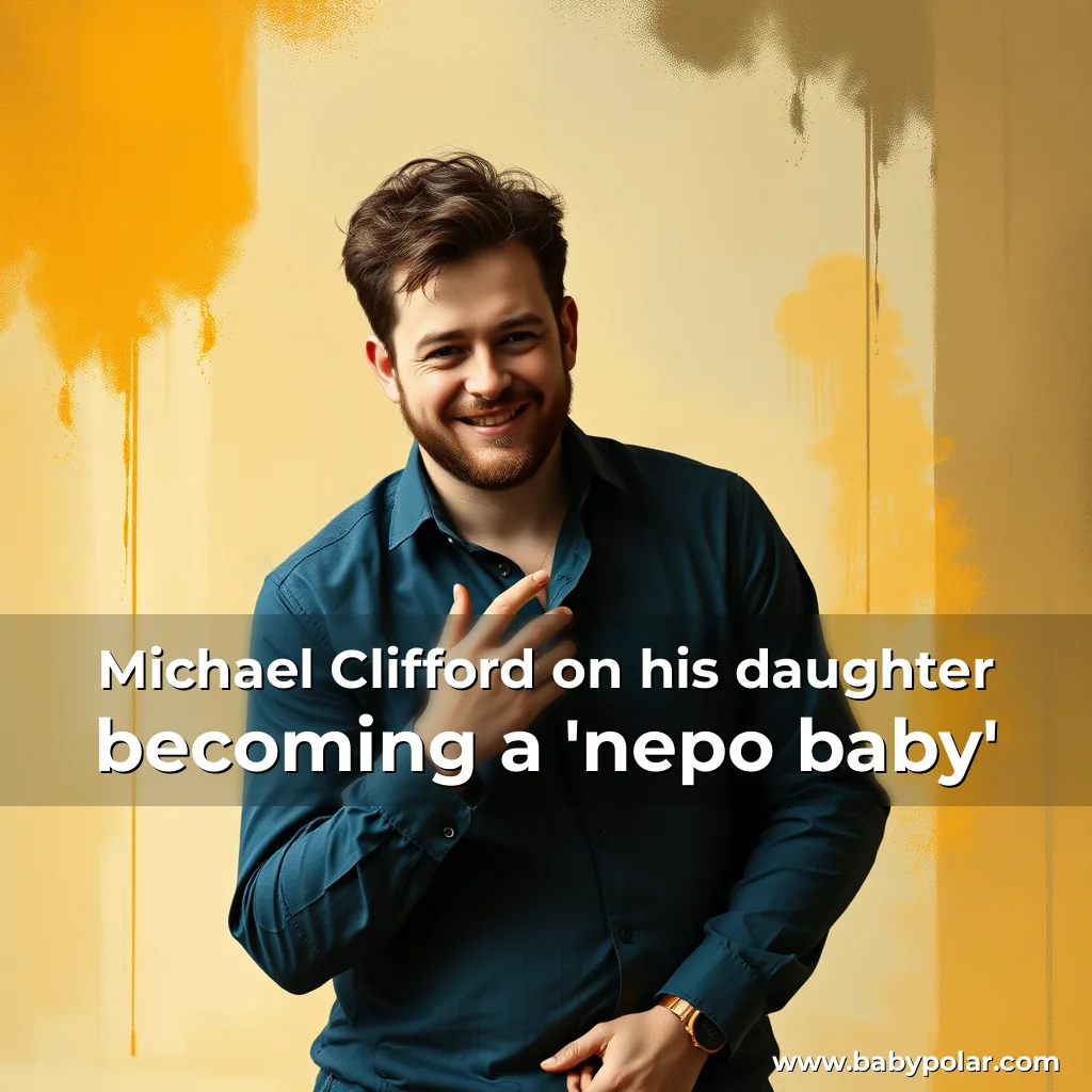 Artistic representation for Michael Clifford on his daughter becoming a 'nepo baby'