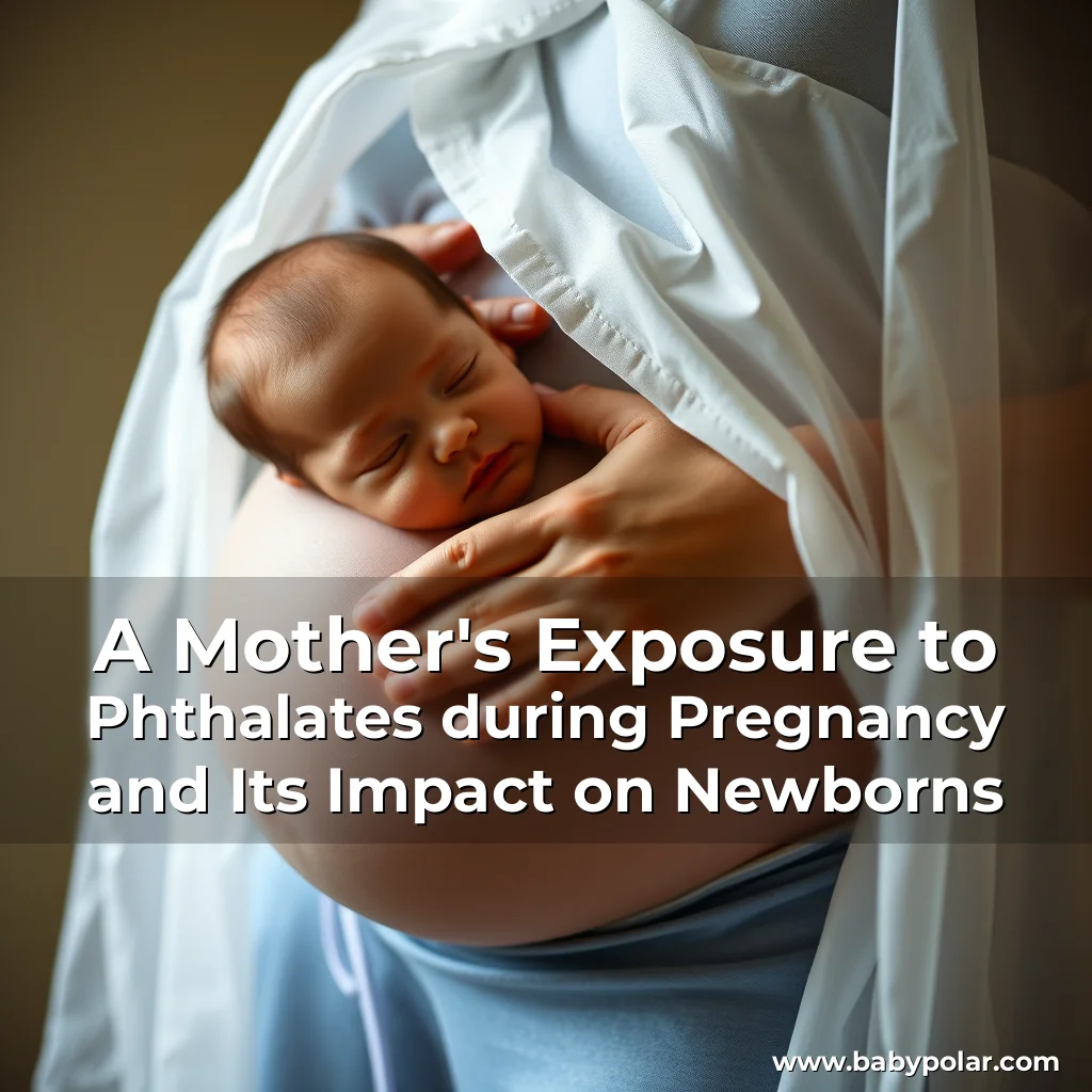 Artistic representation for A Mother's Exposure to Phthalates during Pregnancy and Its Impact on Newborns