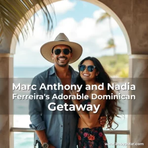 Artistic representation for Marc Anthony and Nadia Ferreira's Adorable Dominican Getaway