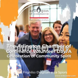 Artistic representation for The Arlington Chamber of Commerce Volunteer Day: A Celebration of Community Spirit