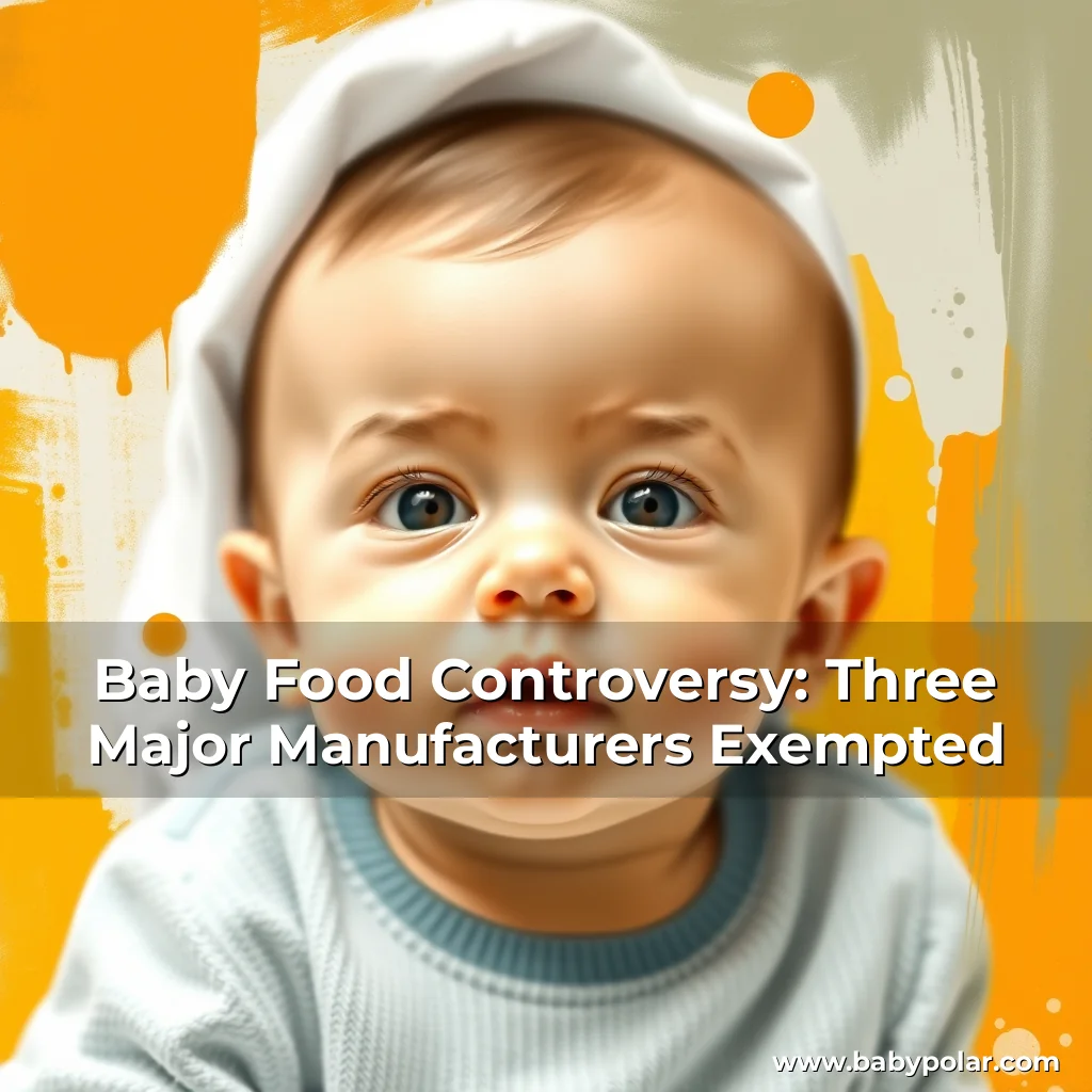 Artistic representation for Baby Food Controversy: Three Major Manufacturers Exempted