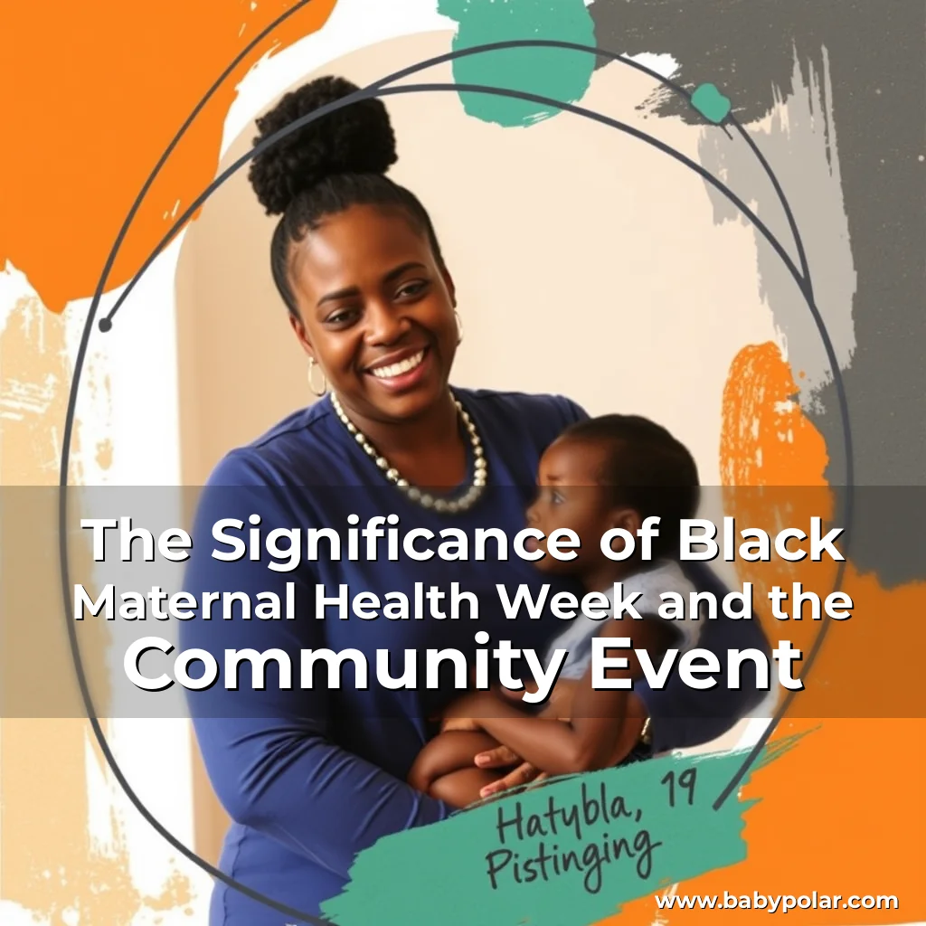 Artistic representation for The Significance of Black Maternal Health Week and the Community Event