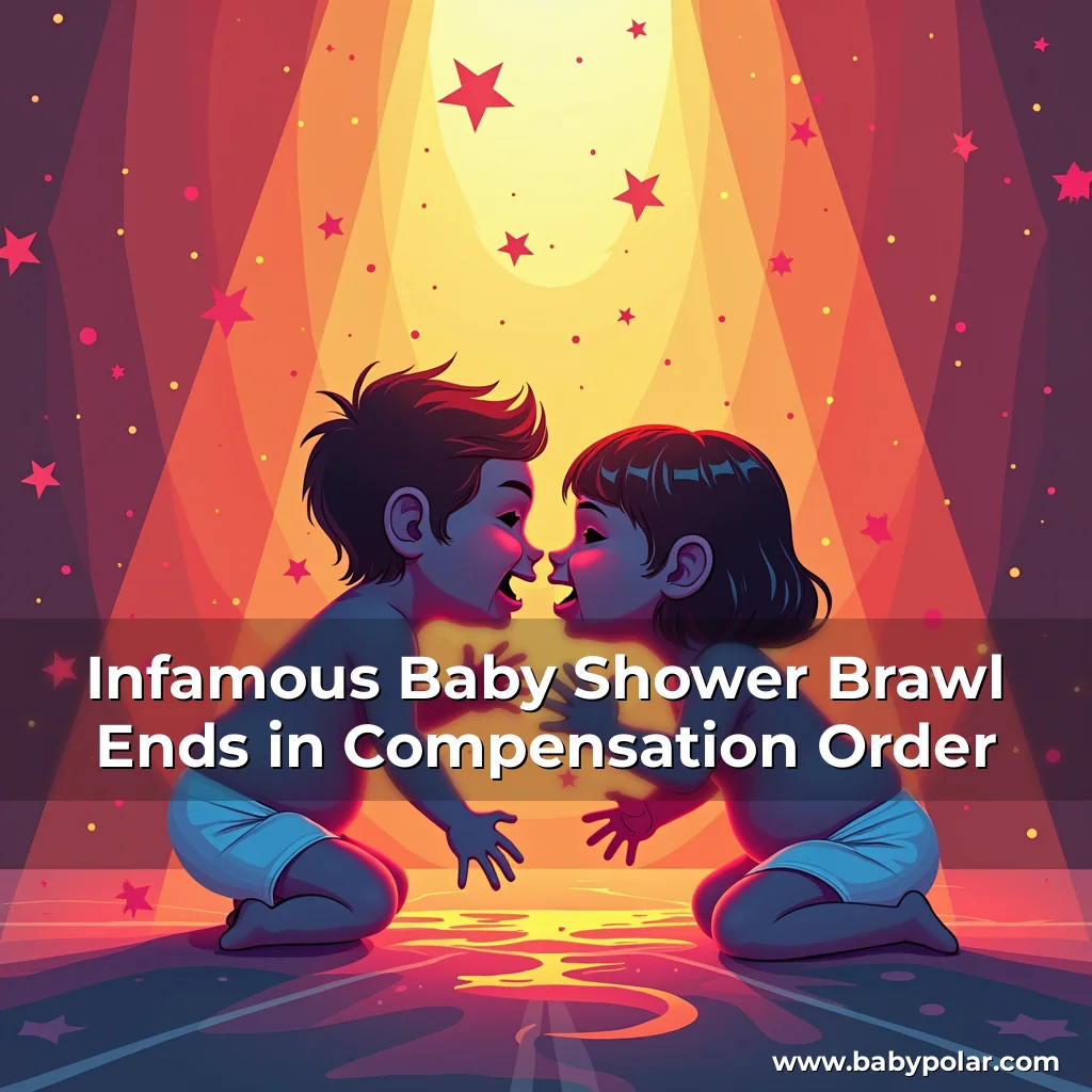 Artistic representation for Infamous Baby Shower Brawl Ends in Compensation Order