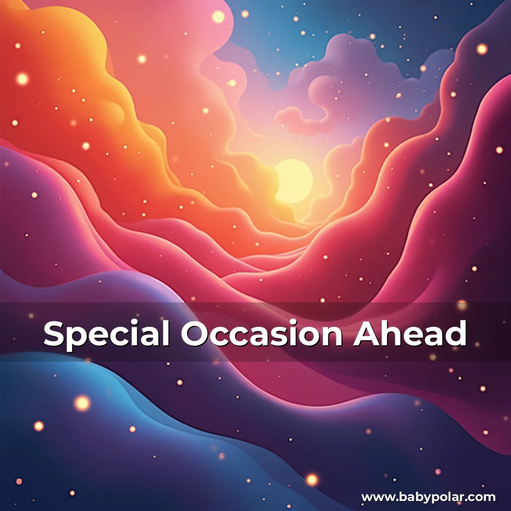 Artistic representation for Special Occasion Ahead