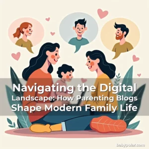 Artistic representation for Navigating the Digital Landscape: How Parenting Blogs Shape Modern Family Life