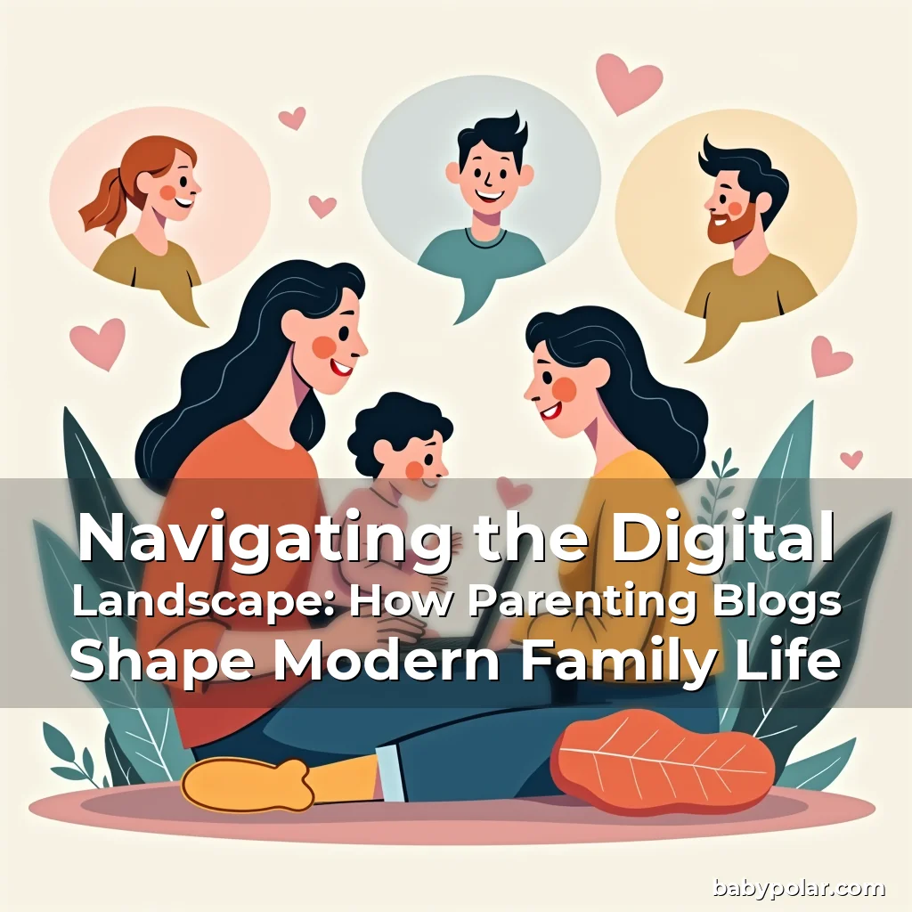 Artistic representation for Navigating the Digital Landscape: How Parenting Blogs Shape Modern Family Life