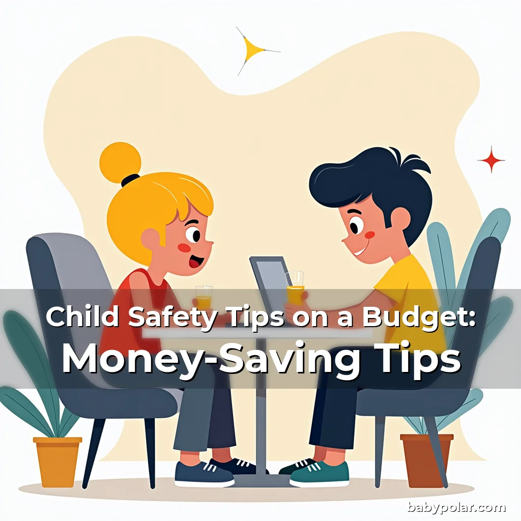 Artistic representation for Child Safety Tips on a Budget: Money-Saving Tips