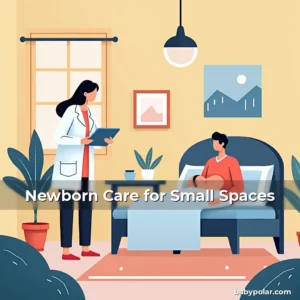 Artistic representation for Newborn Care for Small Spaces