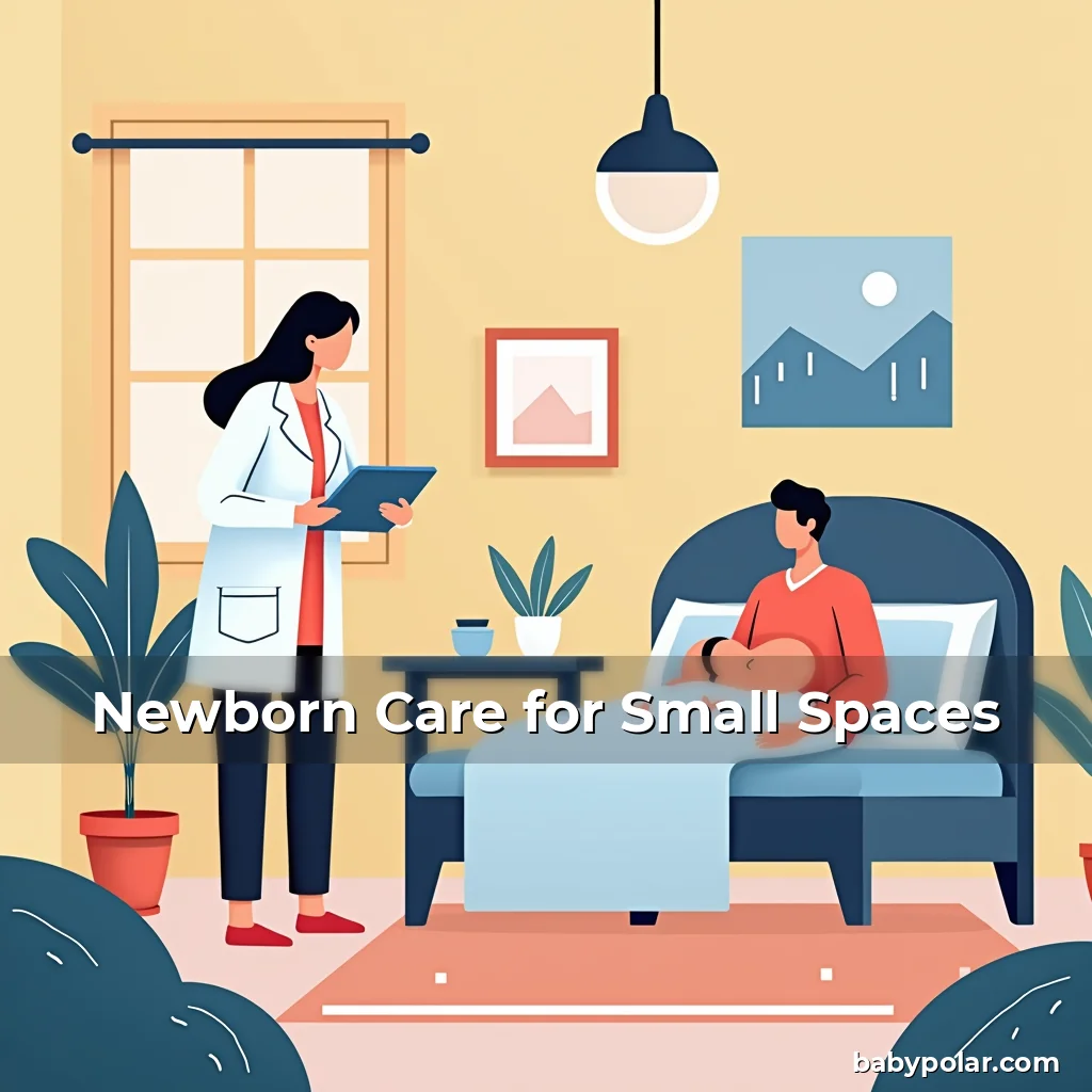 Artistic representation for Newborn Care for Small Spaces
