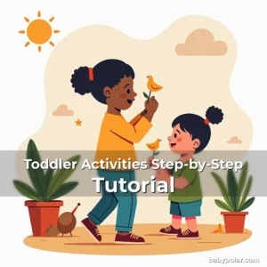 Artistic representation for Toddler Activities Step-by-Step Tutorial