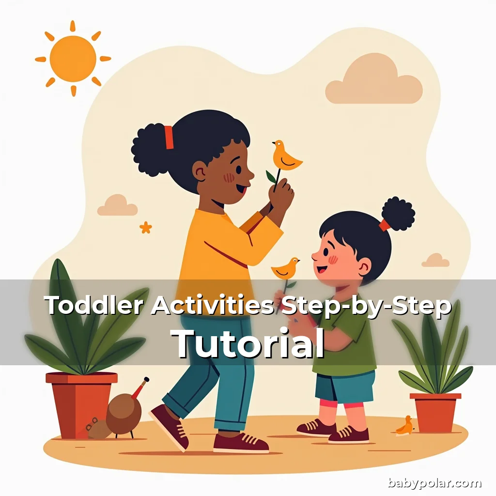 Artistic representation for Toddler Activities Step-by-Step Tutorial