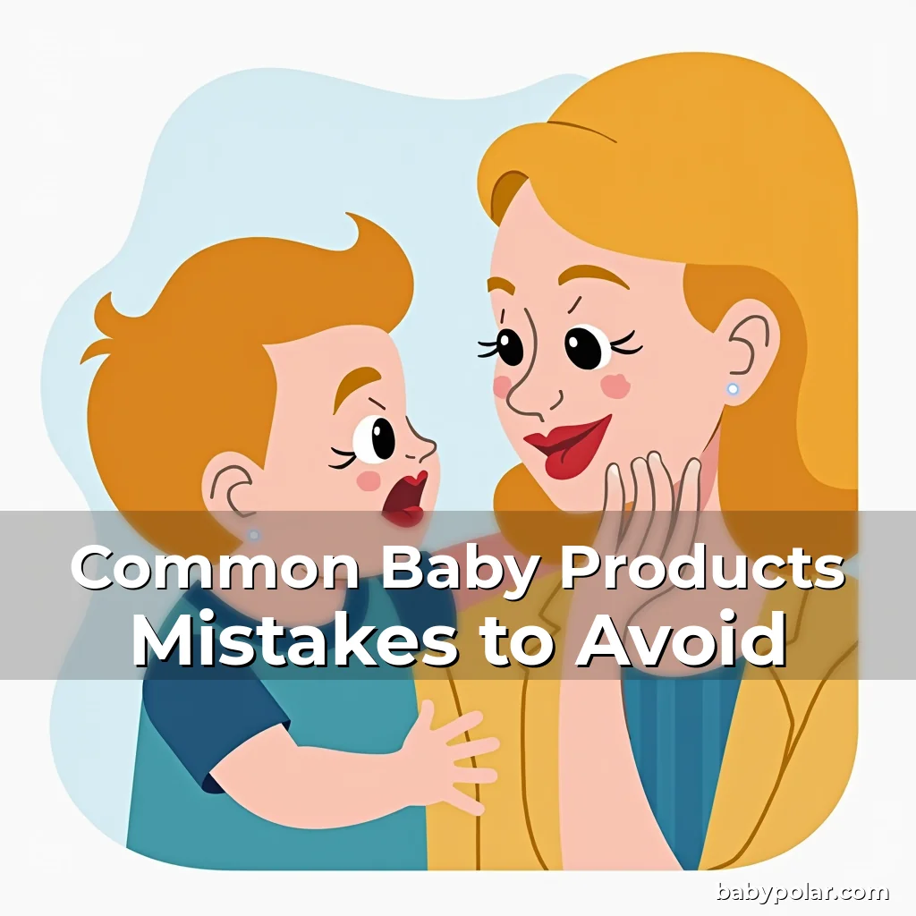 Artistic representation for Common Baby Products Mistakes to Avoid