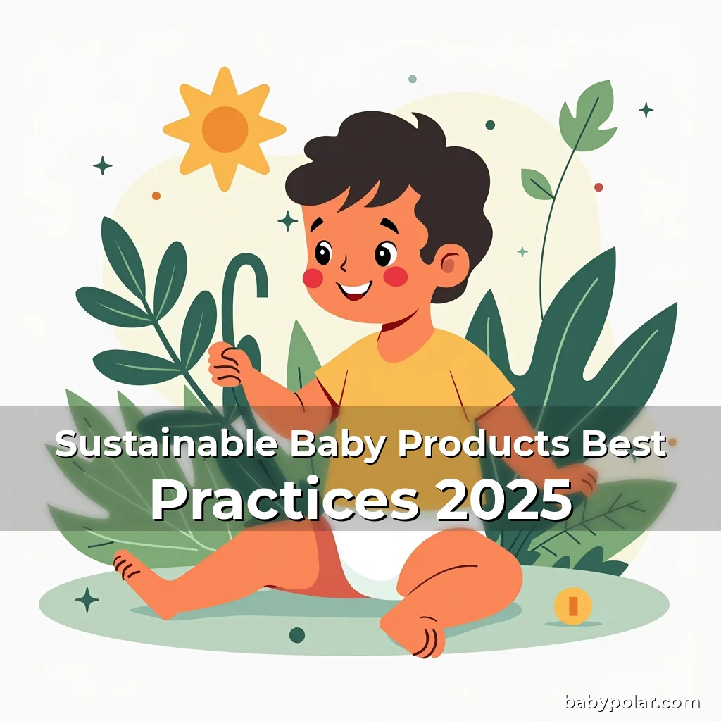 Artistic representation for Sustainable Baby Products Best Practices 2025