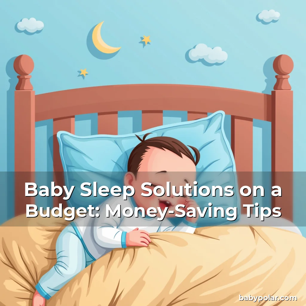 Artistic representation for Baby Sleep Solutions on a Budget: Money-Saving Tips