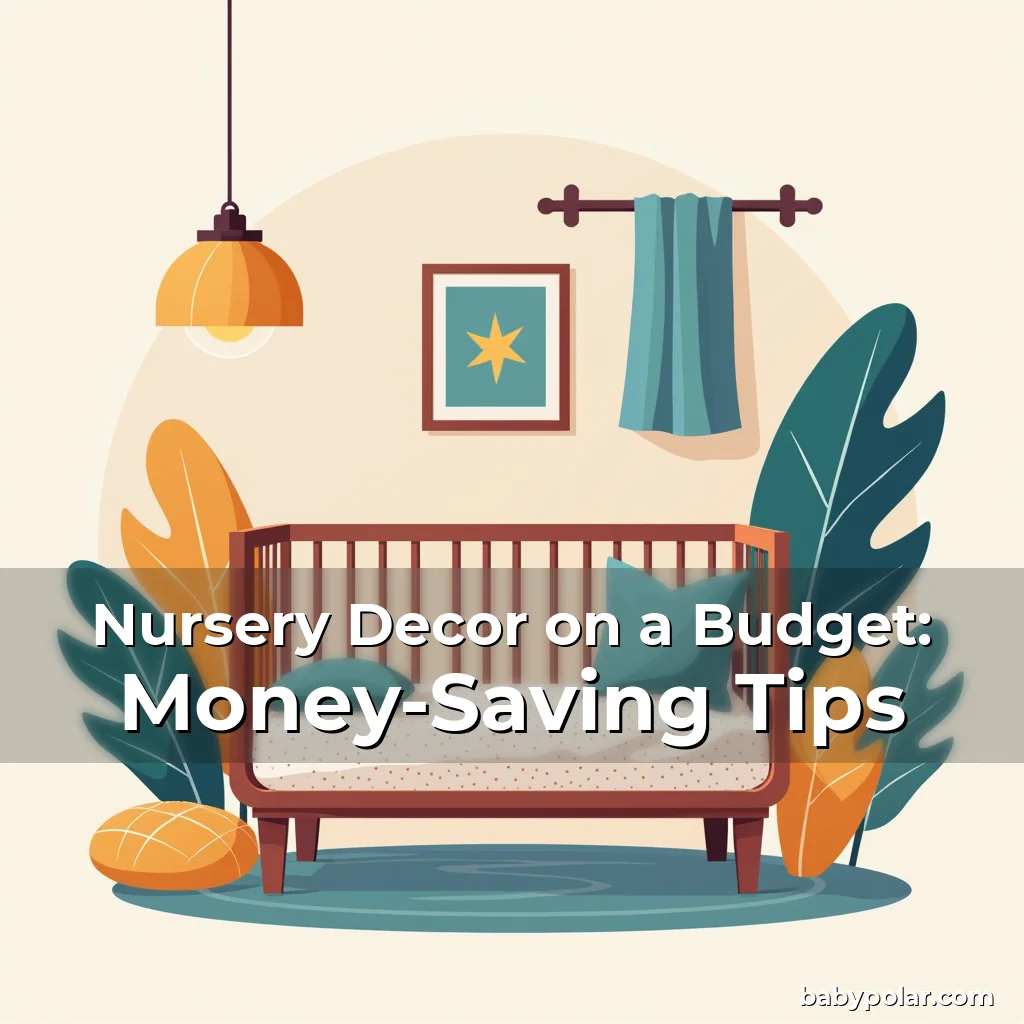 Artistic representation for Nursery Decor on a Budget: Money-Saving Tips