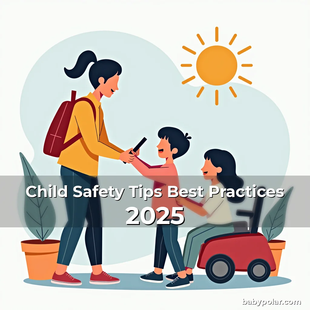 Artistic representation for Child Safety Tips Best Practices 2025