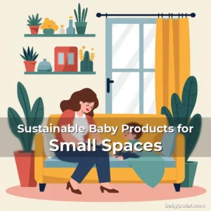 Artistic representation for Sustainable Baby Products for Small Spaces