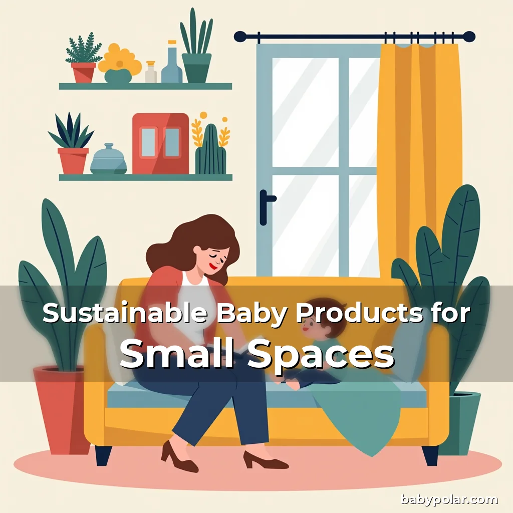 Artistic representation for Sustainable Baby Products for Small Spaces