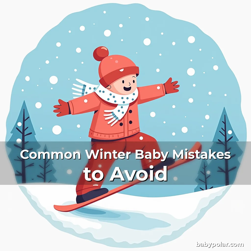 Artistic representation for Common Winter Baby Mistakes to Avoid