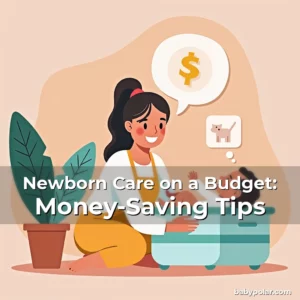 Artistic representation for Newborn Care on a Budget: Money-Saving Tips