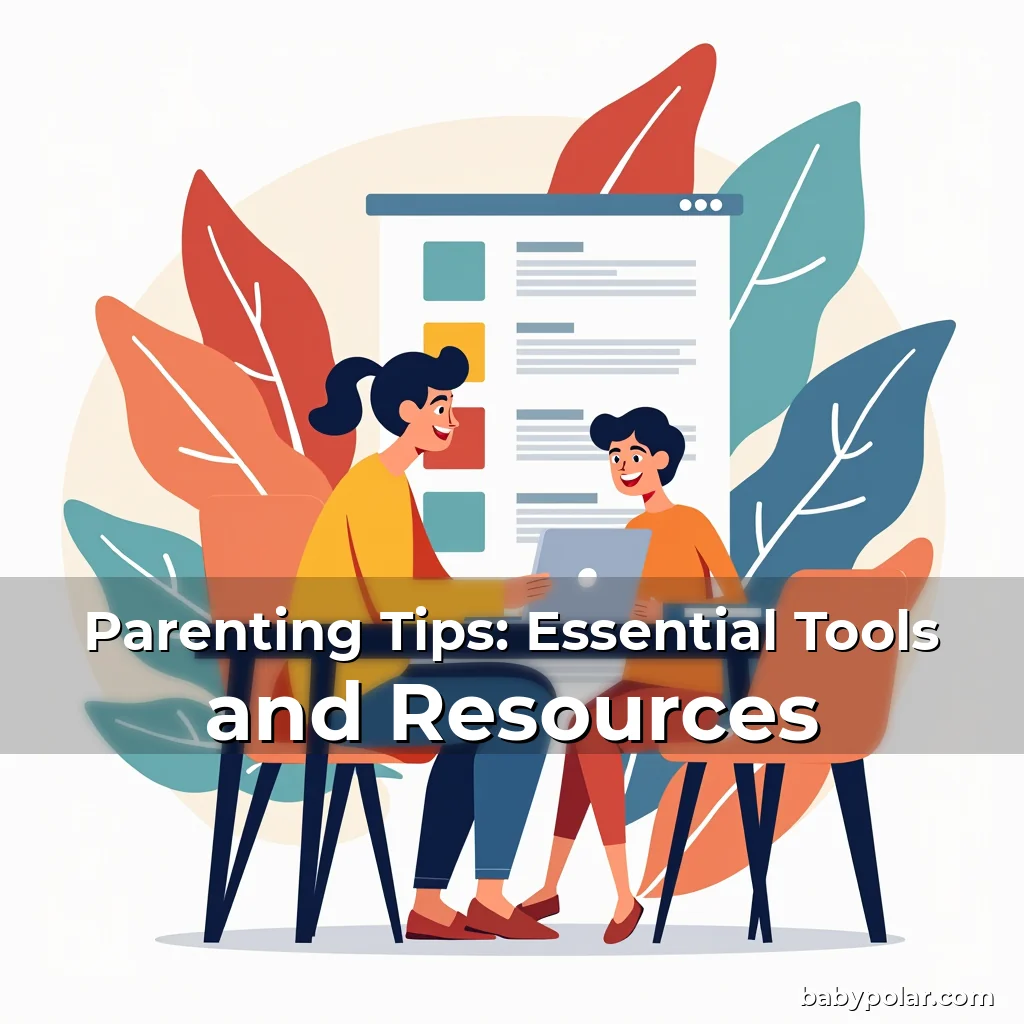Artistic representation for Parenting Tips: Essential Tools and Resources