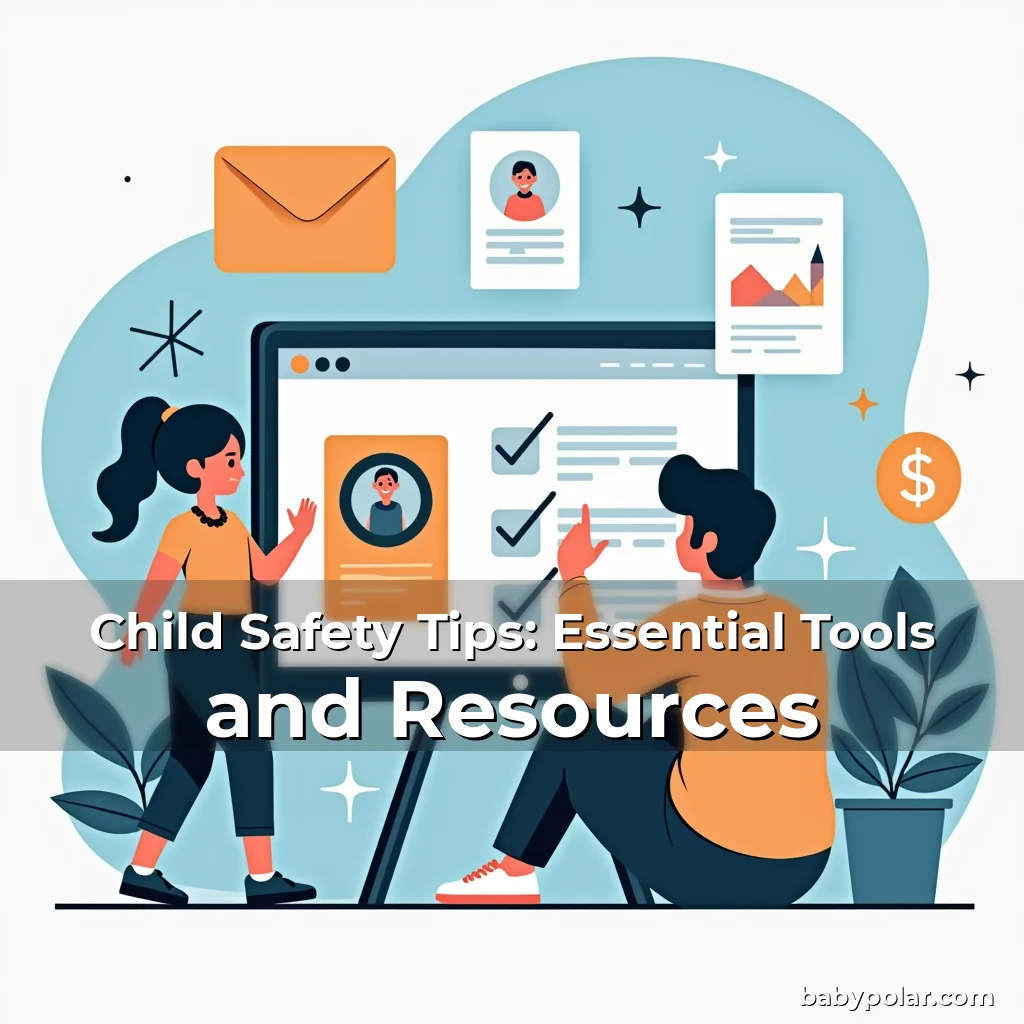 Artistic representation for Child Safety Tips: Essential Tools and Resources