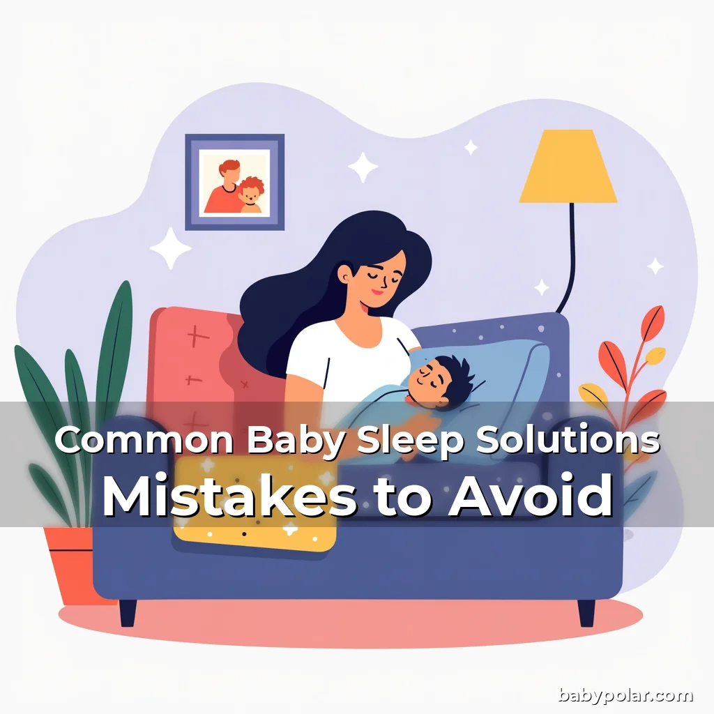 Artistic representation for Common Baby Sleep Solutions Mistakes to Avoid