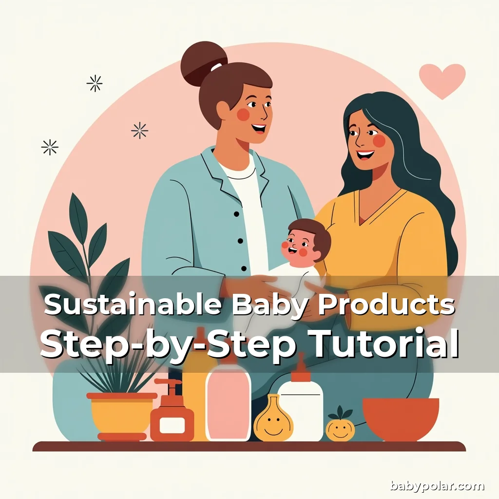 Artistic representation for Sustainable Baby Products Step-by-Step Tutorial