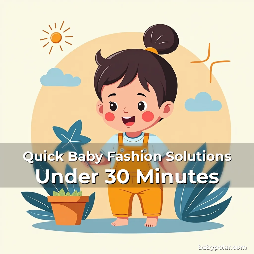 Artistic representation for Quick Baby Fashion Solutions Under 30 Minutes