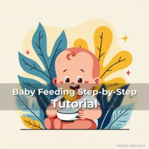 Artistic representation for Baby Feeding Step-by-Step Tutorial