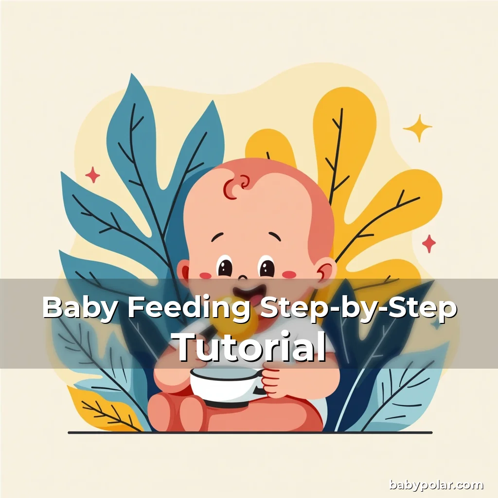 Artistic representation for Baby Feeding Step-by-Step Tutorial