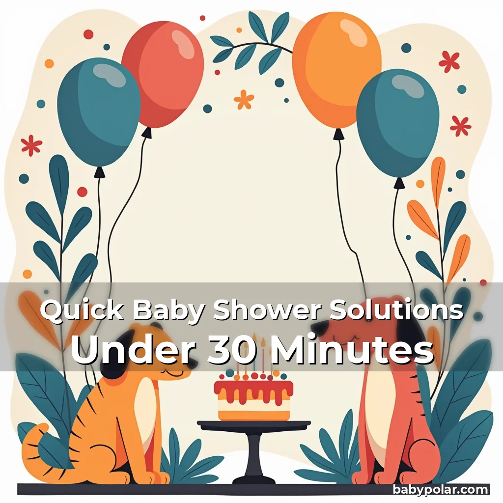 Artistic representation for Quick Baby Shower Solutions Under 30 Minutes