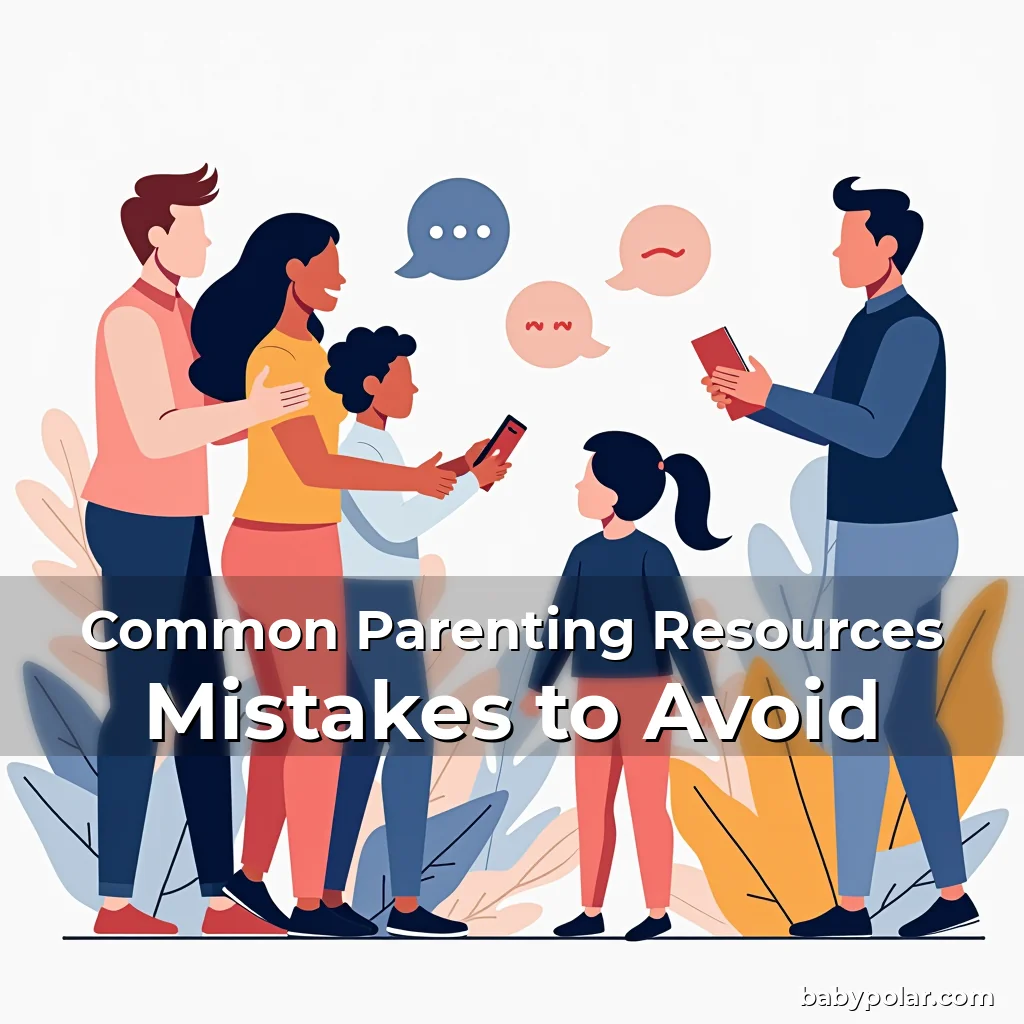 Artistic representation for Common Parenting Resources Mistakes to Avoid