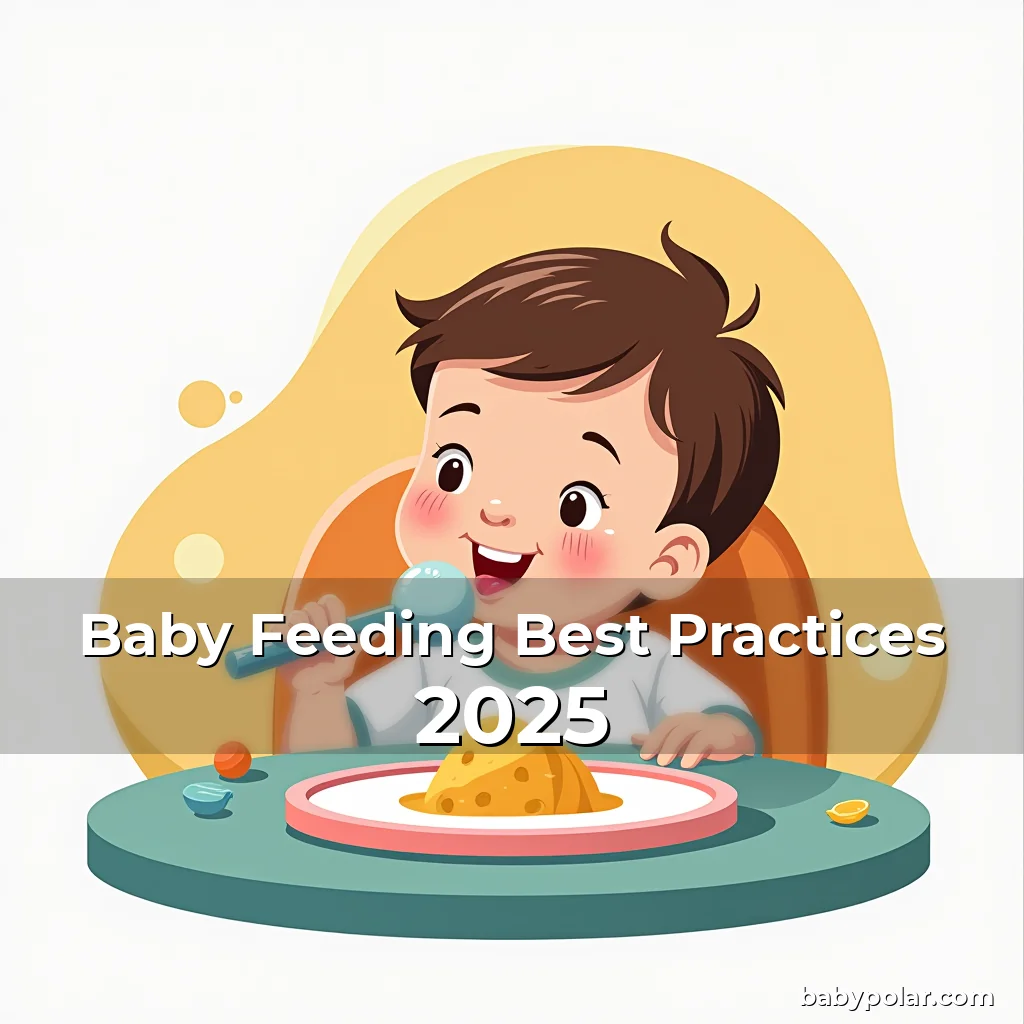 Artistic representation for Baby Feeding Best Practices 2025