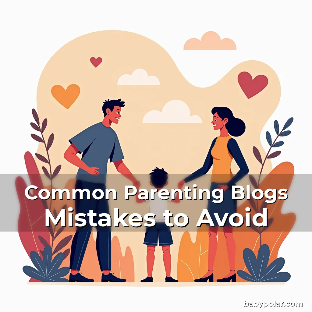 Artistic representation for Common Parenting Blogs Mistakes to Avoid