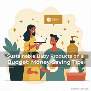 Artistic representation for Sustainable Baby Products on a Budget: Money-Saving Tips