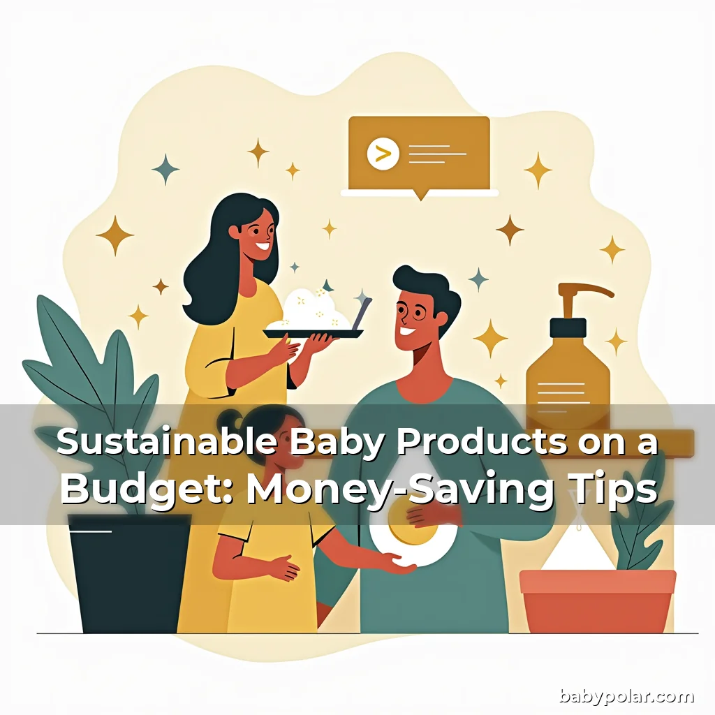 Artistic representation for Sustainable Baby Products on a Budget: Money-Saving Tips