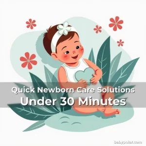 Artistic representation for Quick Newborn Care Solutions Under 30 Minutes