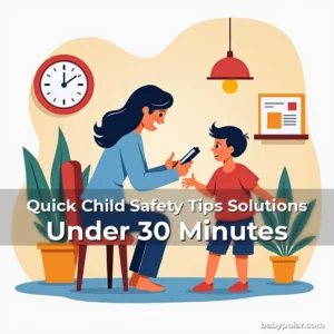 Artistic representation for Quick Child Safety Tips Solutions Under 30 Minutes