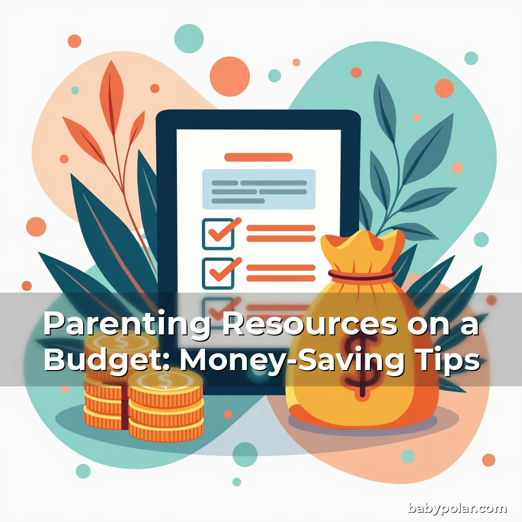 Artistic representation for Parenting Resources on a Budget: Money-Saving Tips