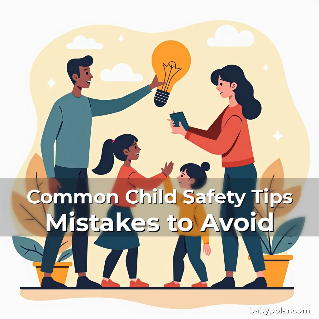 Artistic representation for Common Child Safety Tips Mistakes to Avoid