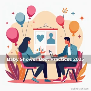 Artistic representation for Baby Shower Best Practices 2025