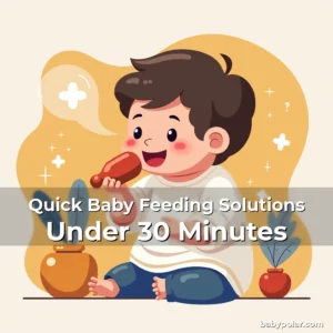 Artistic representation for Quick Baby Feeding Solutions Under 30 Minutes