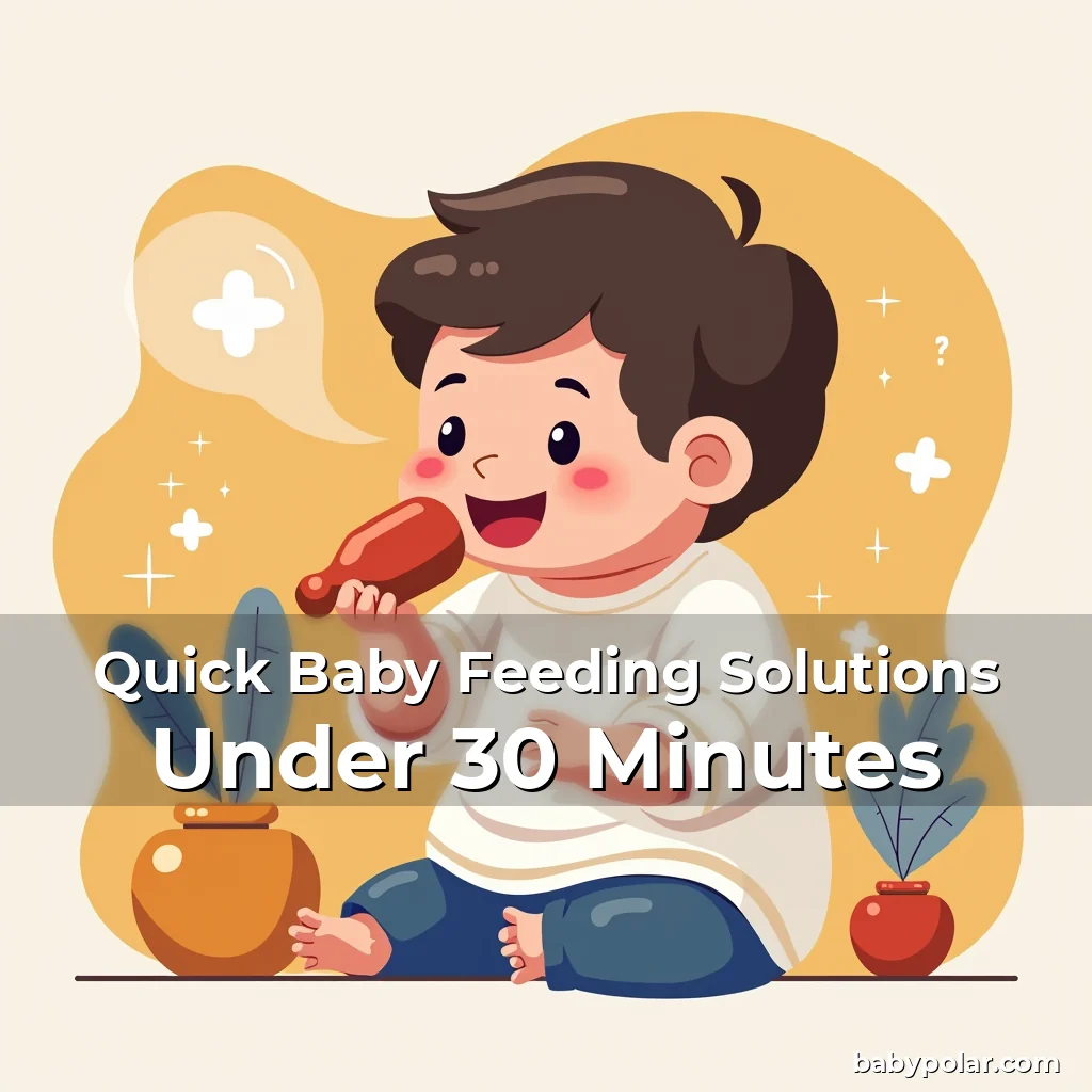 Artistic representation for Quick Baby Feeding Solutions Under 30 Minutes
