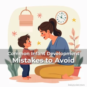 Artistic representation for Common Infant Development Mistakes to Avoid