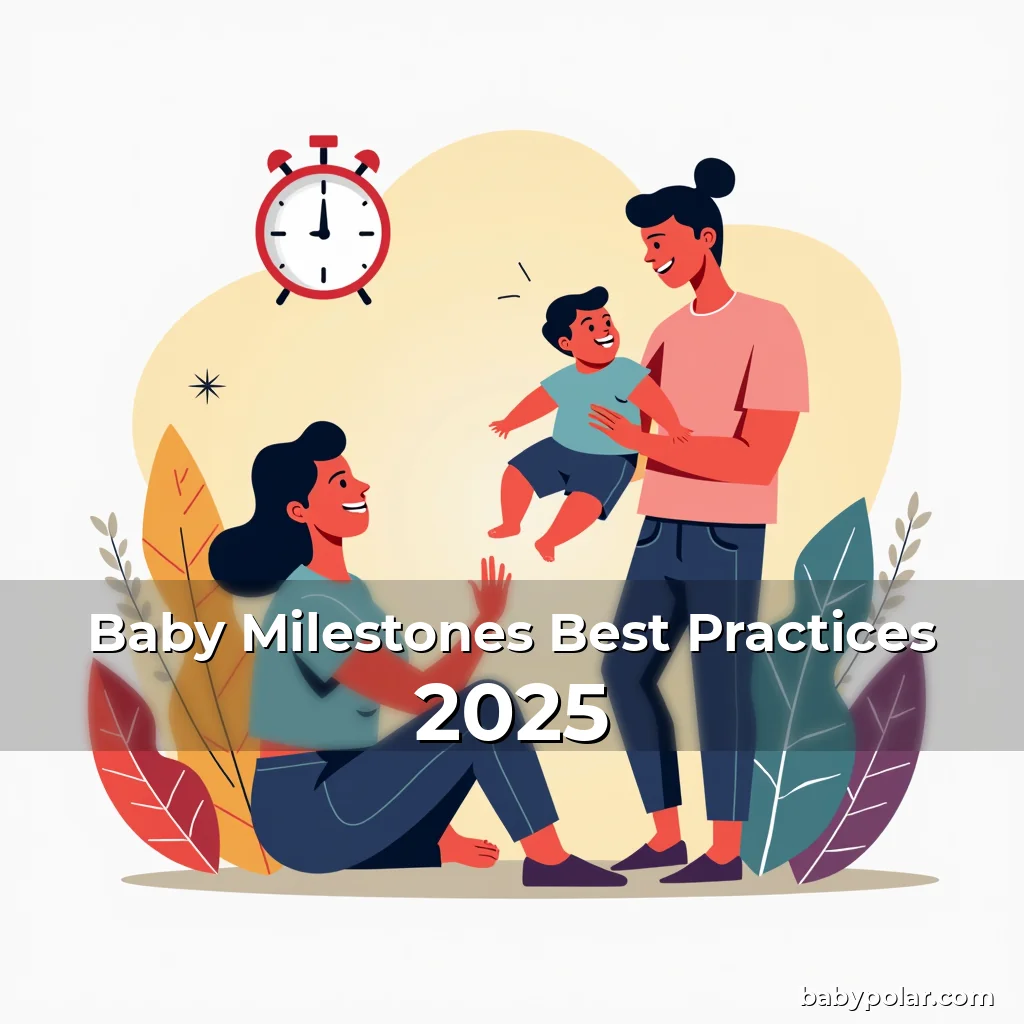 Artistic representation for Baby Milestones Best Practices 2025