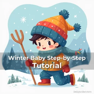Artistic representation for Winter Baby Step-by-Step Tutorial